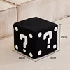 Question mark stool - black medium size