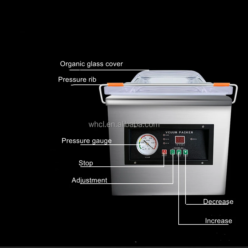 260 Desktop Commercial Single Chamber Food Vacuum Sealer Bag Sealing