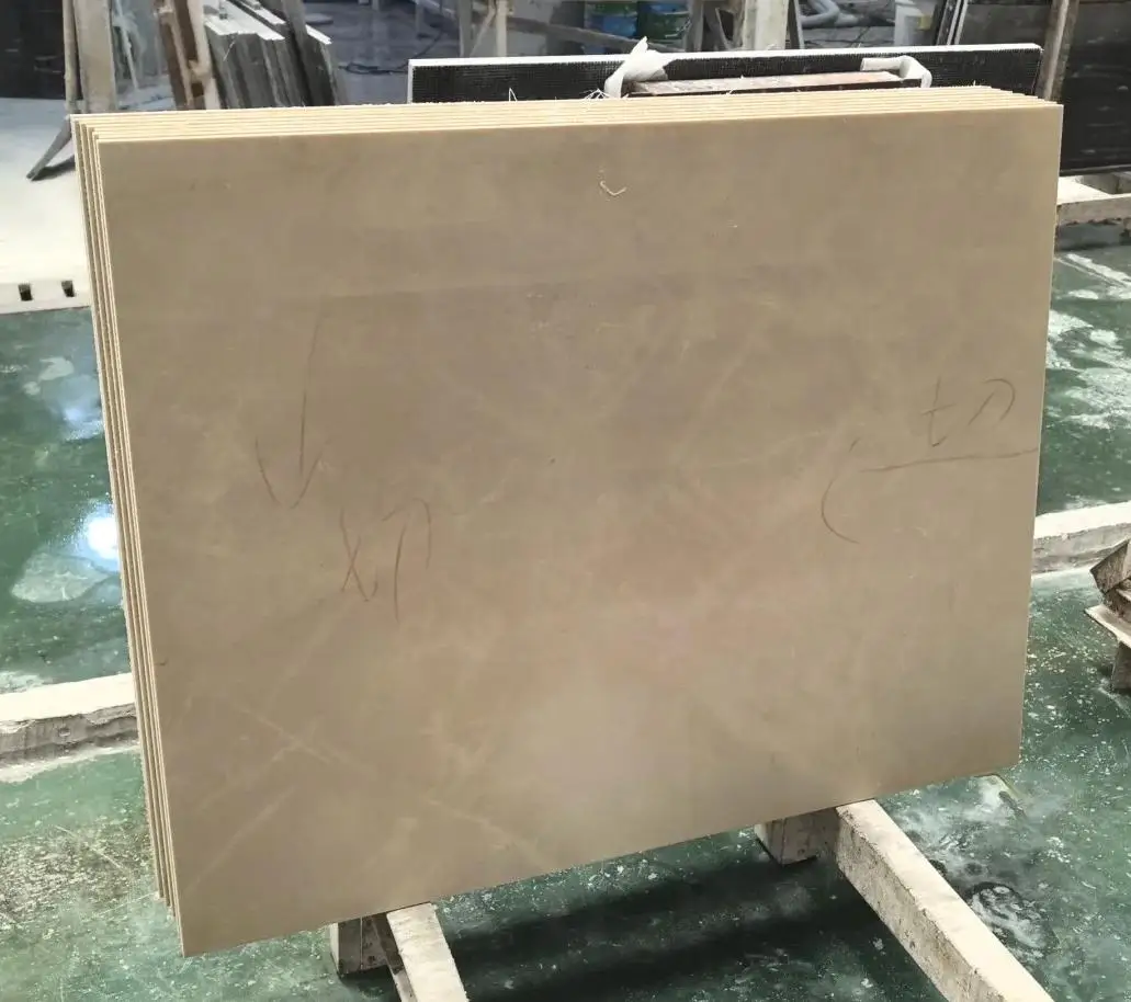 product customizable modern natural lightning beige marble interior waterproof wear resistant polished floor kitchen villa hotel-6