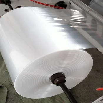 PE Transparent Plastic Roll Film High-Pressure Stretch Barrel Material Soft Blow Molding Moisture-Proof Folded Edge Bag