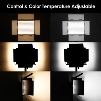 Neewer 2 Pieces Bi-color 660 LED Video Light and Stand Kit Includes 3200-5600K CRI 96 for Studio Photography Video Shooting product image