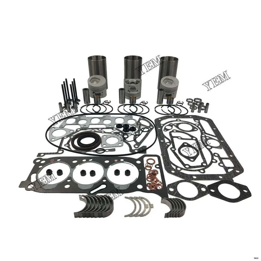 3KR2 Repair Kit With Head Gasket Set Cylinder Piston Rings Liner Bearing Valves for Isuzu