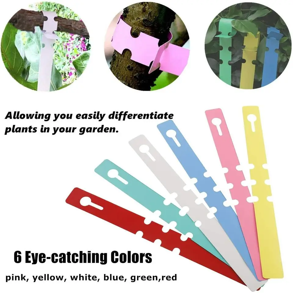 100 Etichette Per Piante In PVC, Rosa, Impermeabili E Riutilizzabili, 21x2 Cm, Per Giardino E Vivaio - 5