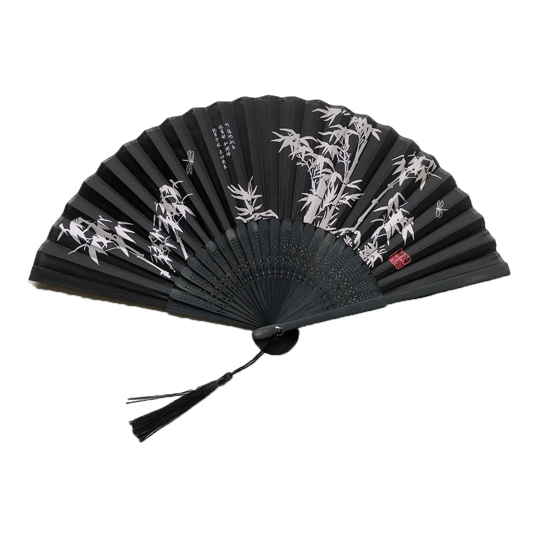 중국 전통 접이식 부채 클래식 레트로 대나무 예술 부채