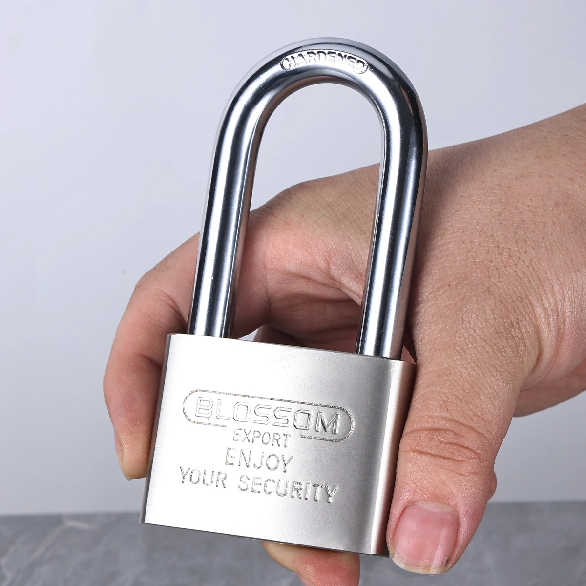 LS32L 60MM Blossom Lock in China Pad Lock with Master Key Nickle Plated  Heavy Duty  Top Security Iron Big Padlock