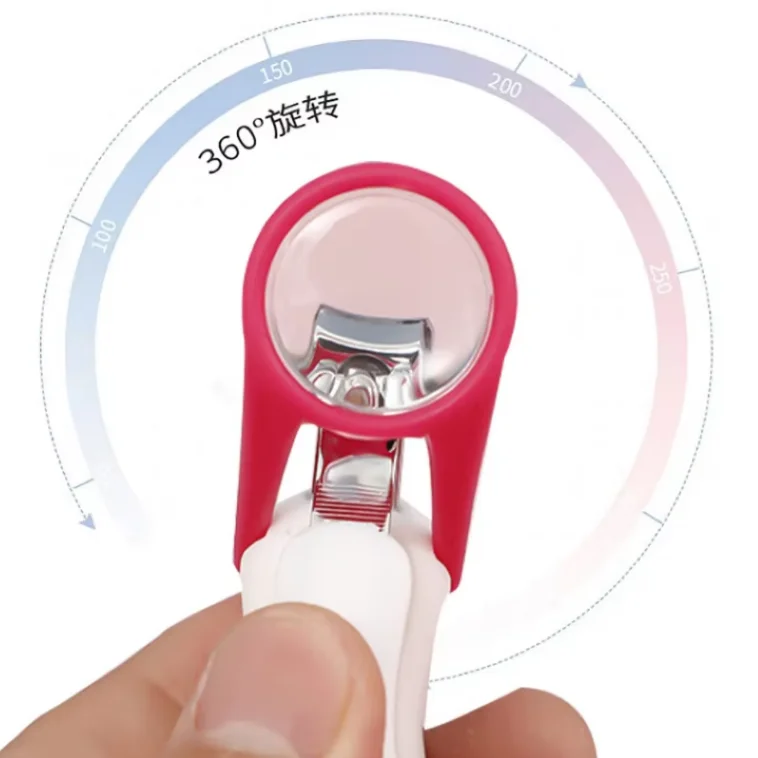 Neonatal magnifying glass nail clippers Baby nail clippers with magnifying glass supplier