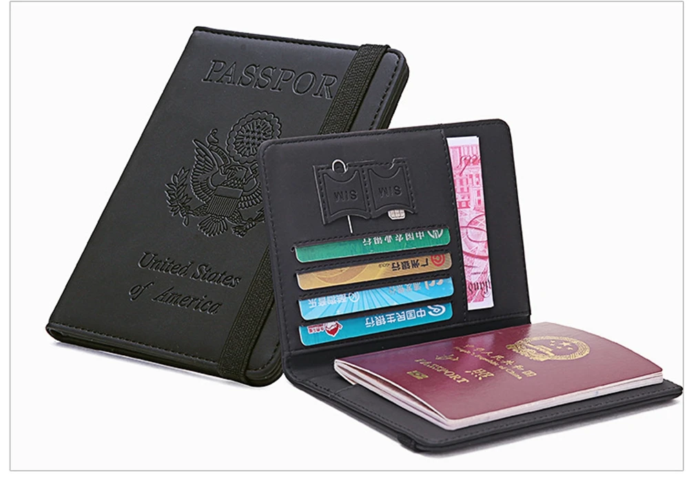 Lithyc 2 Pezzi Custodia Passaporto,Cover Passaporto,Portadocumenti Da