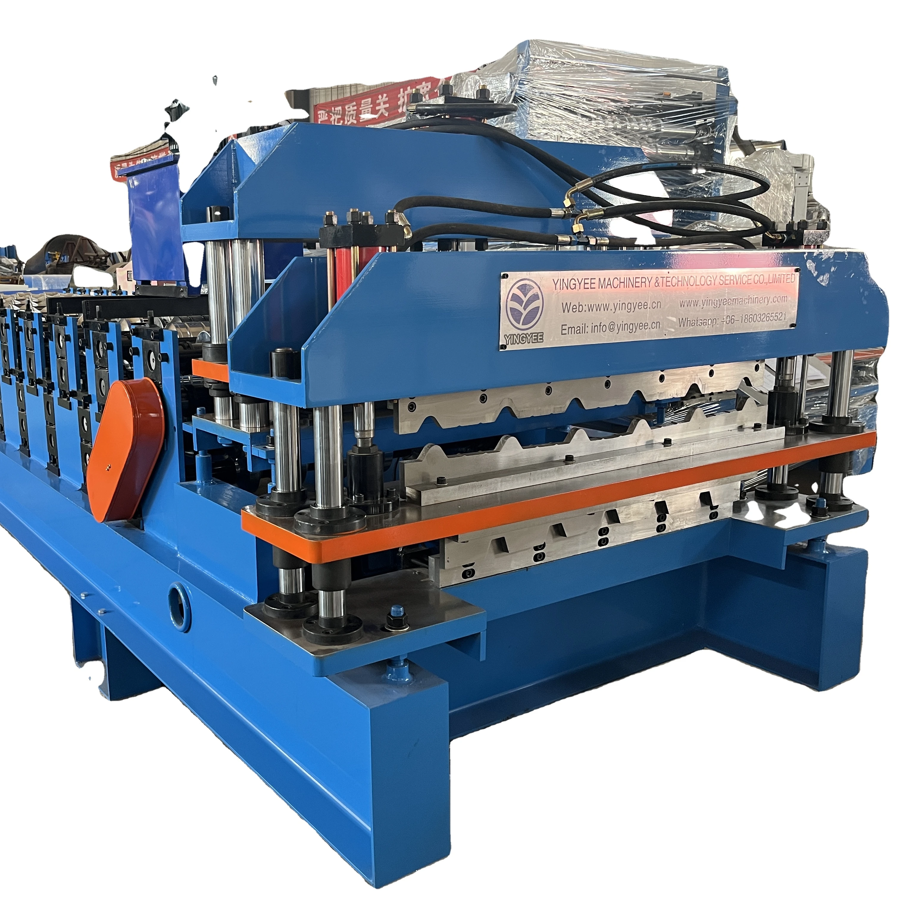 Double Deck Roll Forming Machine para sa Colored & Glazed Steel Tile