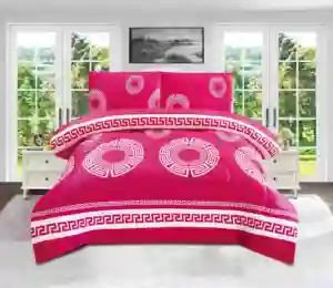 New Fleece Sherpa Comforter Blanket  Set With 2 Pillow Shams Super Soft Warm Winter Borrego Bedding Set