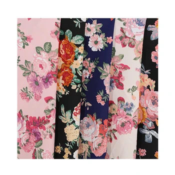 New-style clothing printed fabric accessories cloth shirt printed fabric polyester elastic fabric spot wholesale