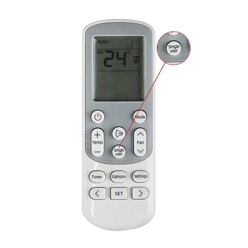New Universal Remote Control for Samsung Air Conditioner AC030JN4DCH DB93-14643R DB93-15169G DB93-146 W5V6