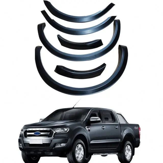 Factory Custom Auto Accessories Slim Fender Flares Universal Wheel Arch Fender for ford Ranger XLS 2015~2018