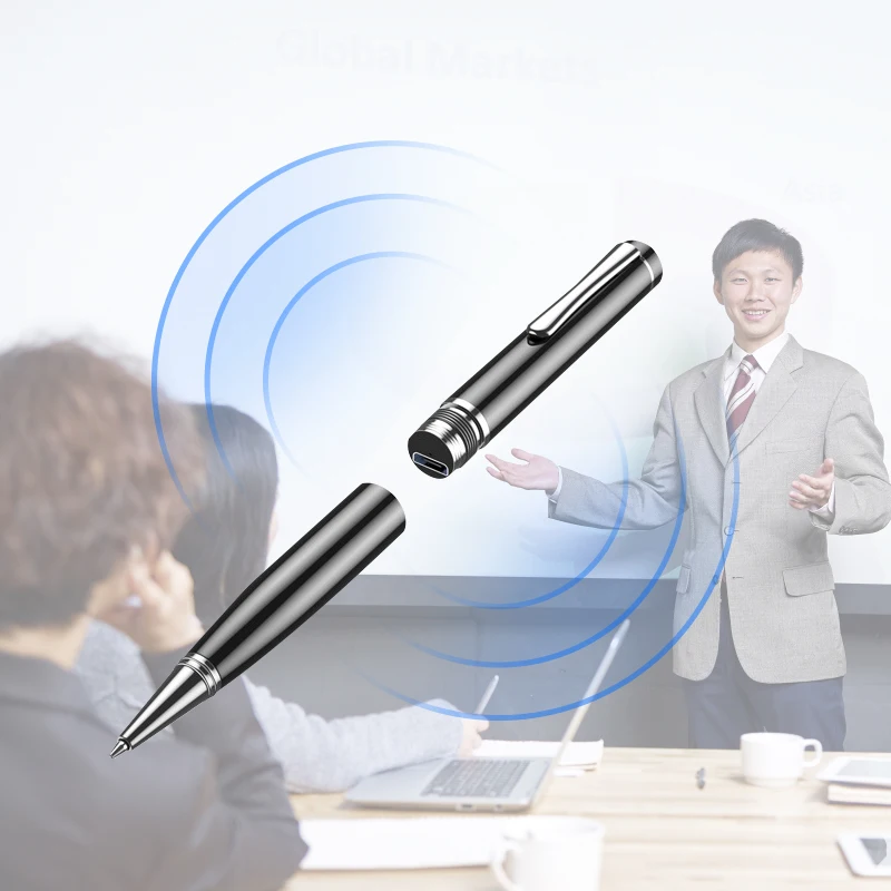 Professional Meeting Recording Digital Audio Recorder Mini 32gb Usb Video Record Pen 25h