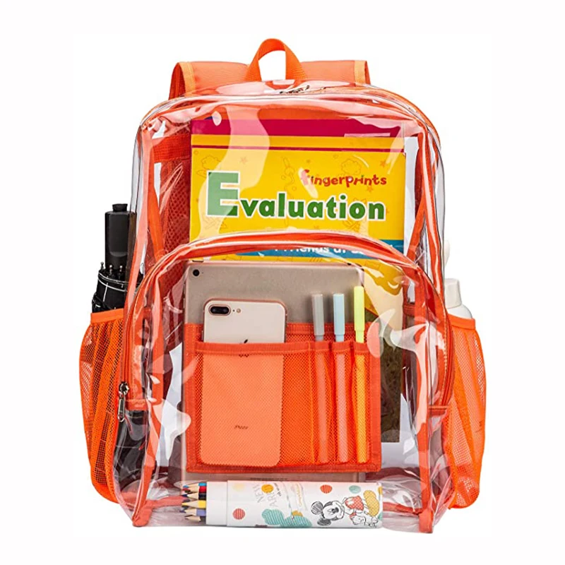 Clear Pvc Backpack Factory Quality Guarantee Waterproof School