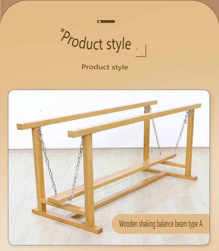 Moetry Kids Therapy Center Sensory Room Equipment Outdoor Indoor Wooden Balance Bridge For