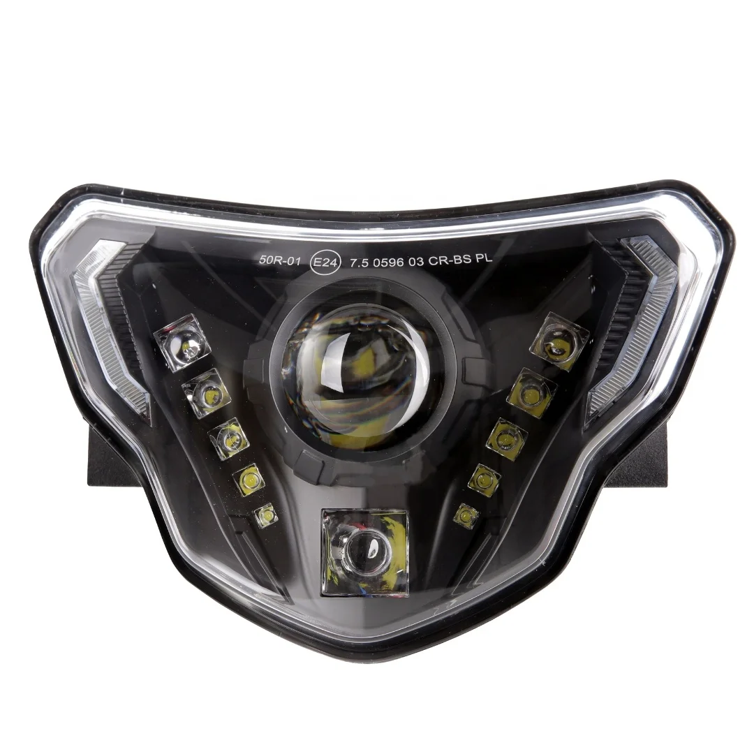 TIYPEOR Upgrade LED Motorcycle Headlight Assembly for BMW G310R 20116-2021 G310GS 2018-2021 With High / Low Beam DRL