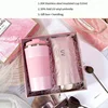 Thermos cup + umbrella(pink)