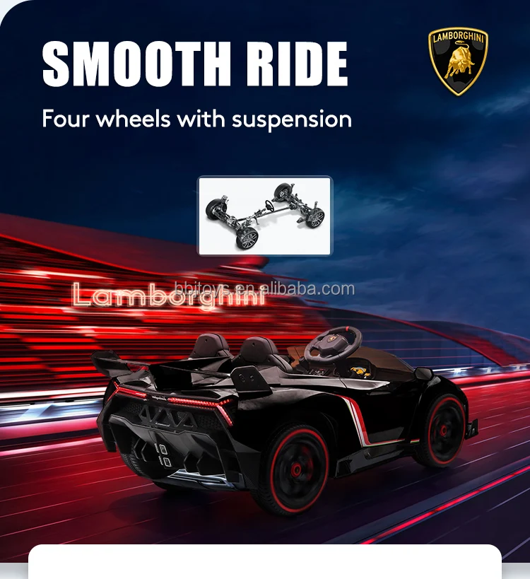 New Licensed lamborghini battery operated ride on car 12v two seater kids electric ride on car toys