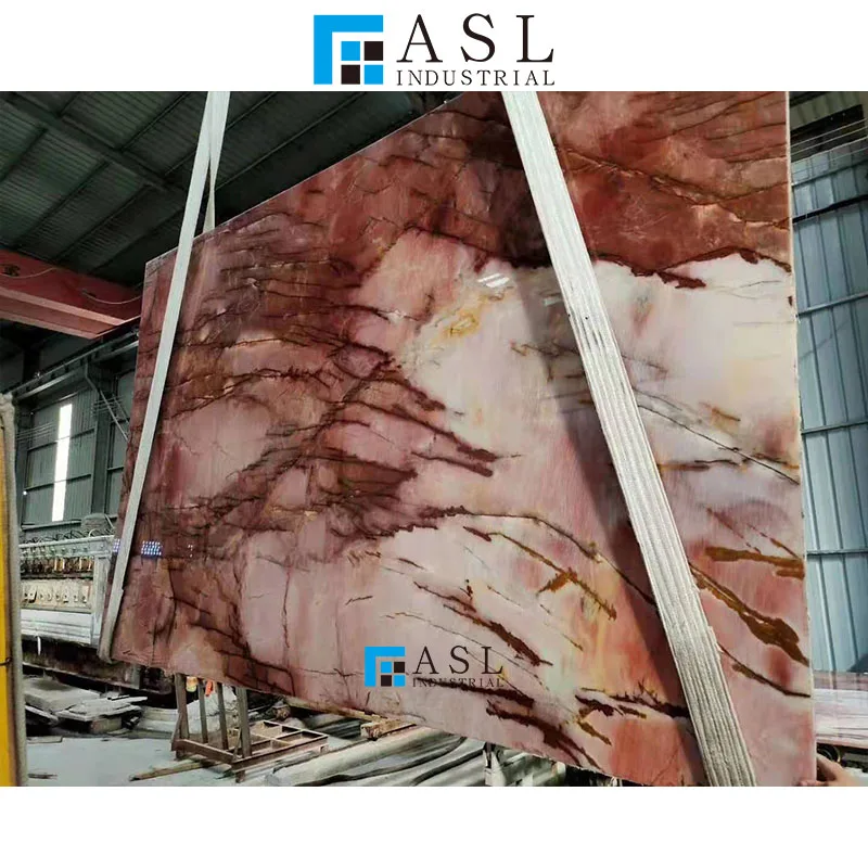 New types of marble onyx slab tiger onyx red natural stone marble slab for floor tile