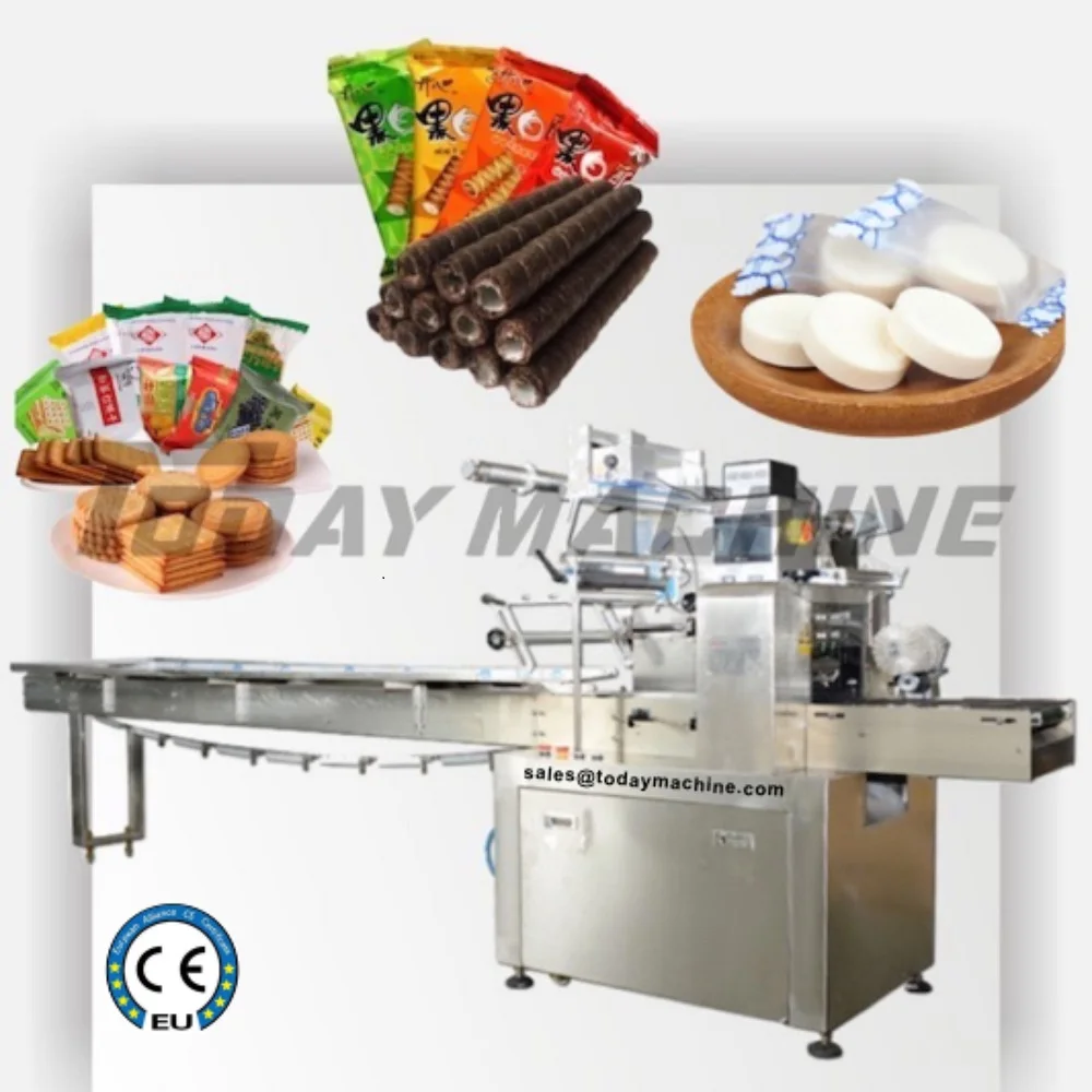 Automatic High Speed Durian Chocolate Cake Wrapping Machine