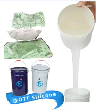 RTV-2 liquid silicone rubber for plaster concrete Pot  mold/gypsum crafts molding