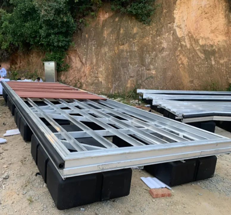 Strong Aluminum Frame Floating Platform Marine Waterfront Jetty Tourist Aluminum Dock Pier for Sale