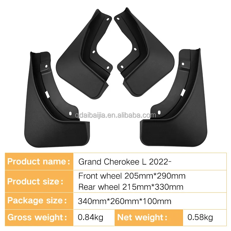 4-Piece Mud Flap Set For 2022-2024 Toyota Corolla Cross - ABS Plastic Splash Guards, Easy No-Tire-Removal Install
