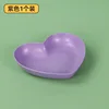 Purple peach heart plate 1 pack