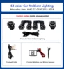 8 luci - Kit luce ambientale a 64 colori