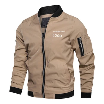 Custom Logo Clothes Men's Jacket Windproof Autumn Long Sleeve Casual ...
