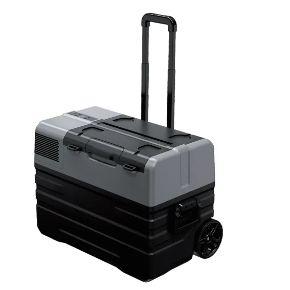 12V DC Compressor Mini Car Fridge Freezer Refrigerator Black Sports Ce Audi ABS 60W Freezers for Cars 100l Freon 6 Months 100
