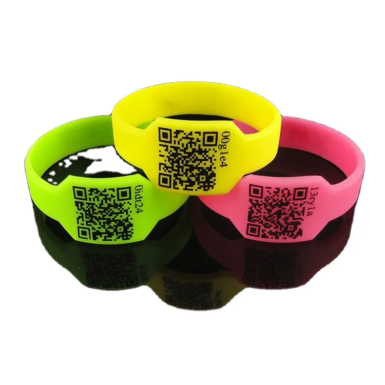 Custom Cheap Unique QR Code Silicone Bracelet for Advertising Rubber Wrist Bands Pulseras De Silicona Barcode Baller