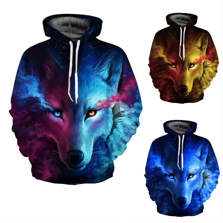 Sudadera Con Capucha Para Hombre,Con Estampado 3d De Lobo,Ropa Para Parte  Superior Masculina,De Manga Larga,Personalizada - Buy Par De Sudaderas Con  Capucha,Sudaderas Hombre Sudaderas,3d Impreso Sudaderas Con Capucha Product  on Alibaba.com