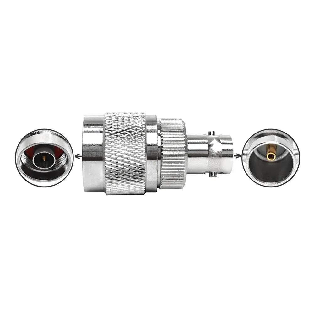 RF Coaxial Cable Adapter N Male Rf Connector to BNC Female Jack Connector  Adapter  Adaptor