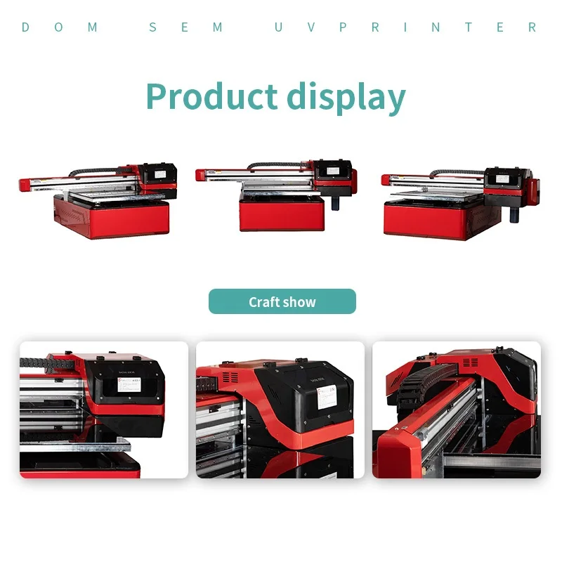 Multi Function UV DTF Printer 6090 A1 Size Flatbed UV Printing XP600 for Film Sticker 3D Texture Varnish Printing