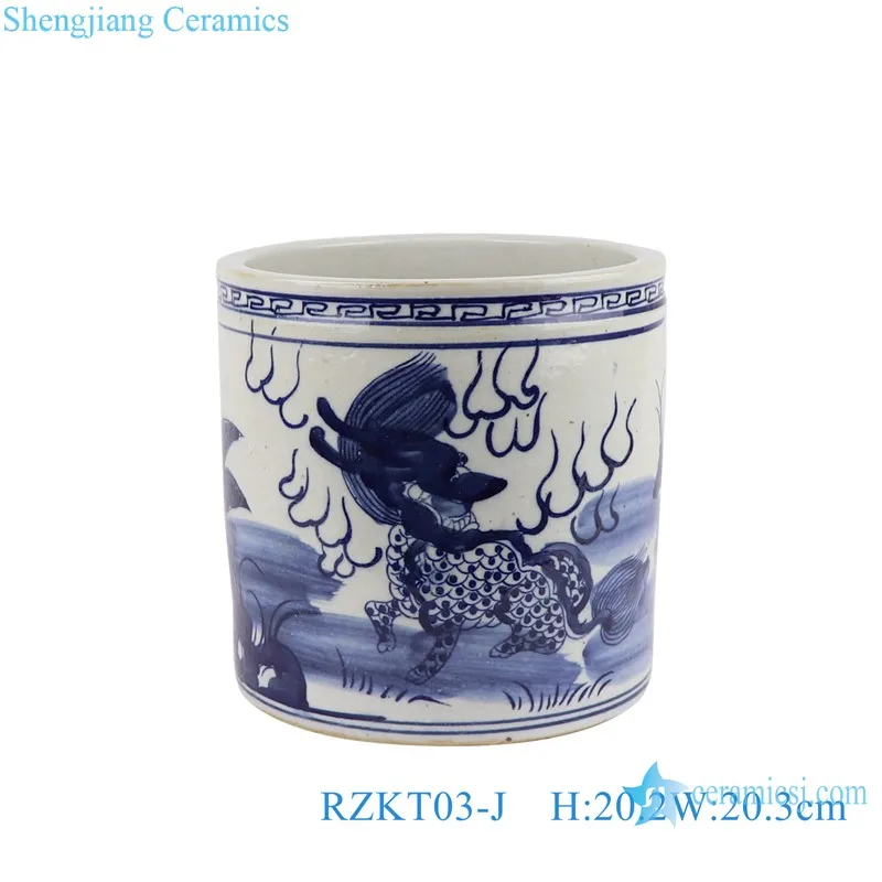 RZKT03-D 青と白の中国風山水画柄セラミック製格安花瓶筆立て| Alibaba.com