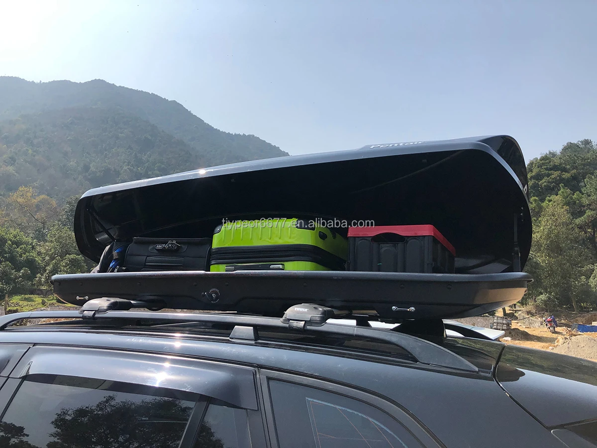 product tiypeor universal waterproof roof box 420l roof rack luggage bag storage cargo box boxes 4x4 suv pickup travel use abs material368-6