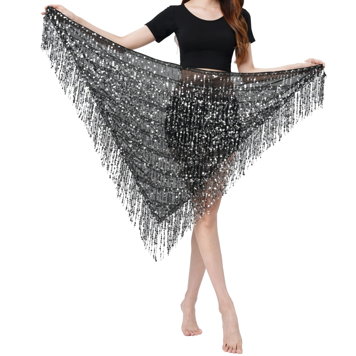 Belly Dance Hip Scarf With Tassels Sequins Wrap Skirt Music Festival  Clothing - Buy Belly Dancing Hip Scarf, mermaid Skirt, sequin Skirt Product  on Alibaba.com