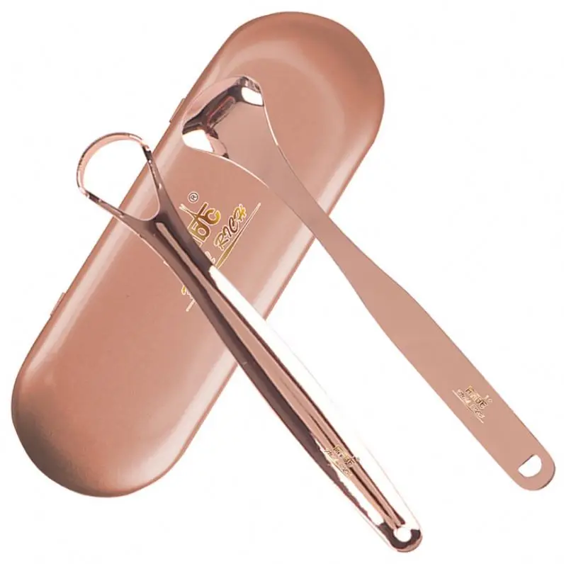 Лидер продаж, скребок для языка из нержавеющей стали с личной этикеткой, скребок для языка из нержавеющей стали для очистки полости рта