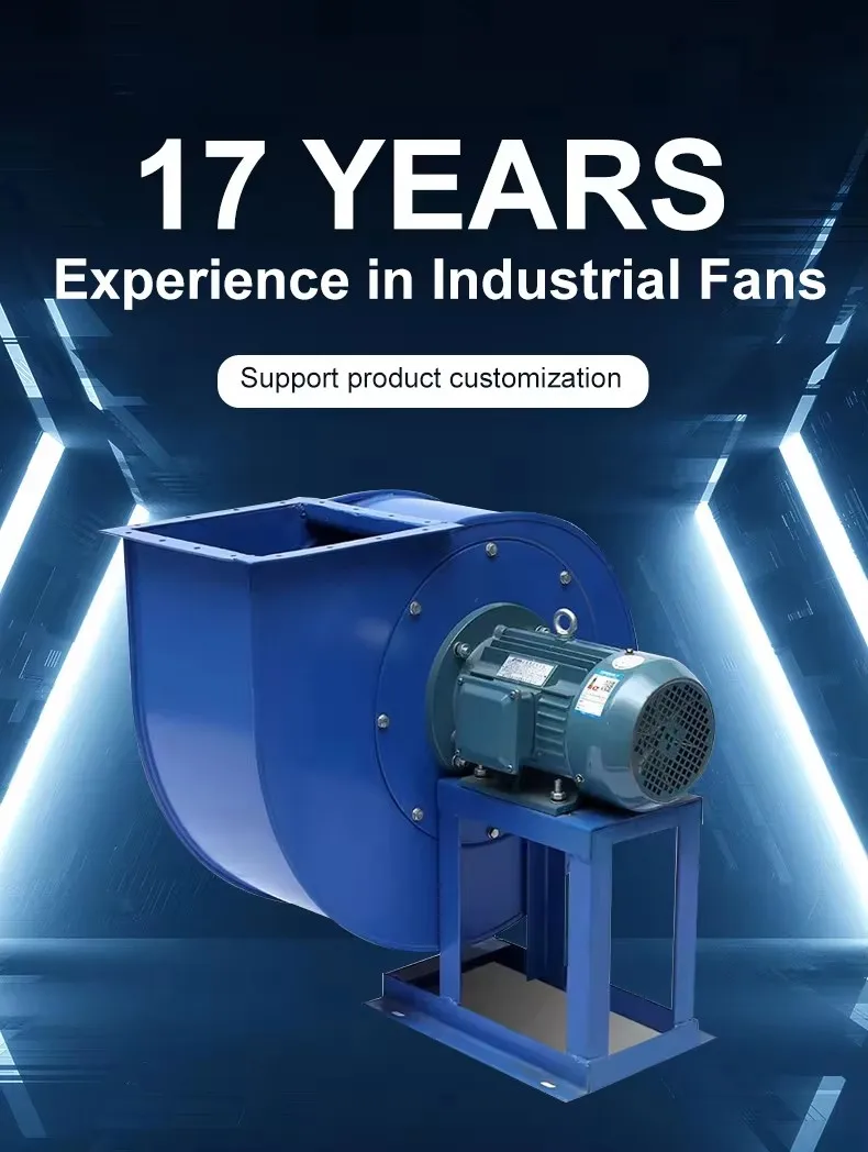 Free Standing Industrial High Pressure Centrifugal Fan Flue Gas ...