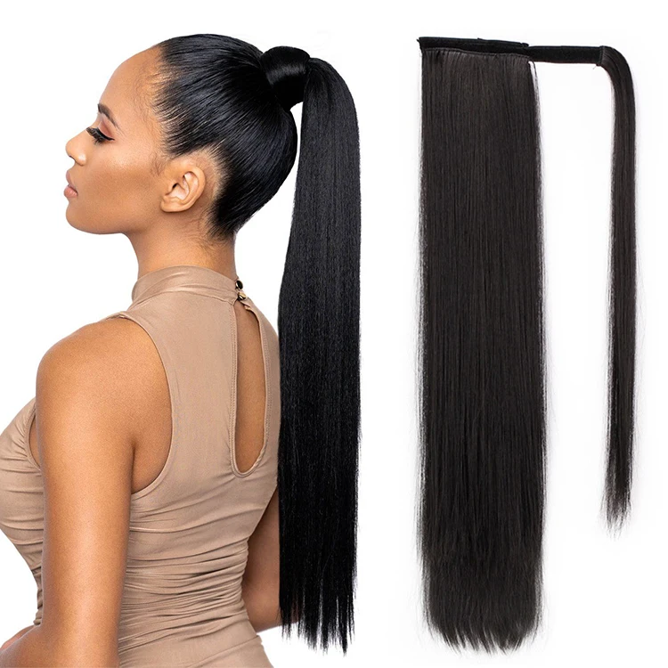 Amazon.com : KRSI 28 Inch Long Wavy Drawstring Ponytail Extension for Black  Women, Black Side Ponytail Curly Hair Clip in Extensions Fake Ponytail Fake  Hair Synthetic Pony Tails for Adults Women(2#) :