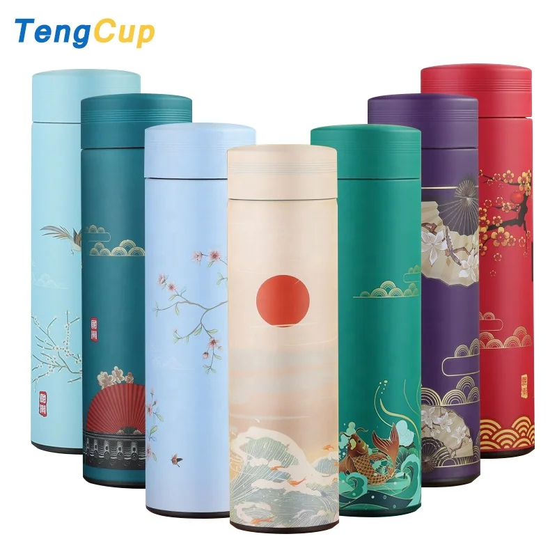 500ml creative chinese style retro thermos