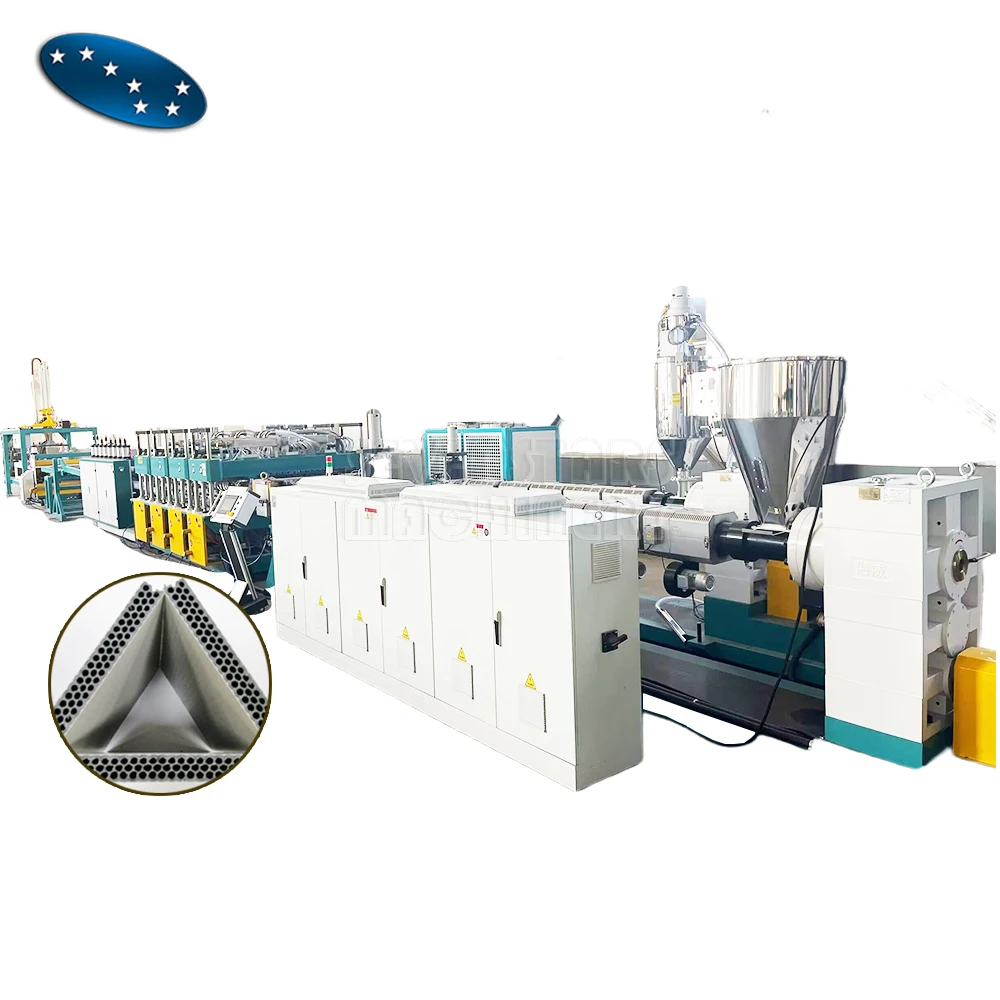 Sevenstars PP Sheet Recycled Building Fireproof Template Construction Hollow Board PP Formwork Template Machine