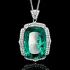 Colgante de esmeralda con cadena Chopin