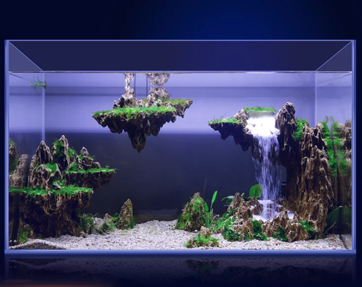 Aquarium Deko Set 7-teilig - Felslandschaft Mit Höhlen Für Fische