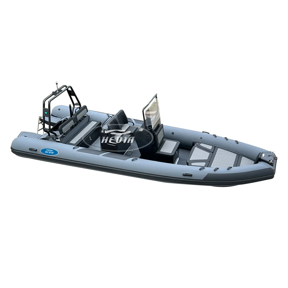 High Performance 22 ft Rib 660 Aluminum RIB ORCA Hypalon/PVC Inflatable Boats Fishing Boats with CE