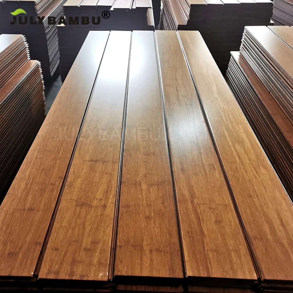 High Density and Durable Solid Uniclic Bamboo Floor Manufacturers Carbonized Bamboo Wood Flooring Parquet Solid Bamboo Flooring