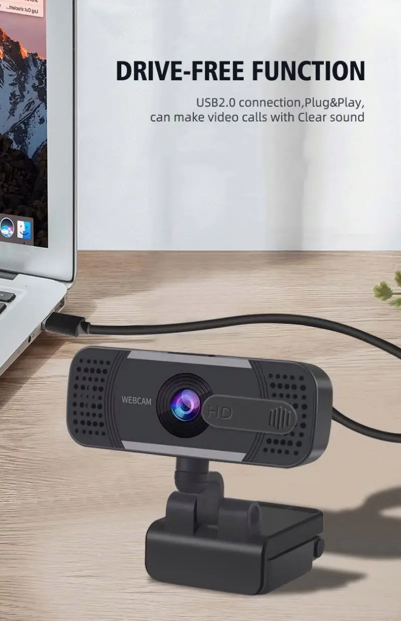 Webcam Pc Computer Live Streaming Web for Video With Microphone Conference  Security Sale Cameras Used Laptop Driver Usb Camera