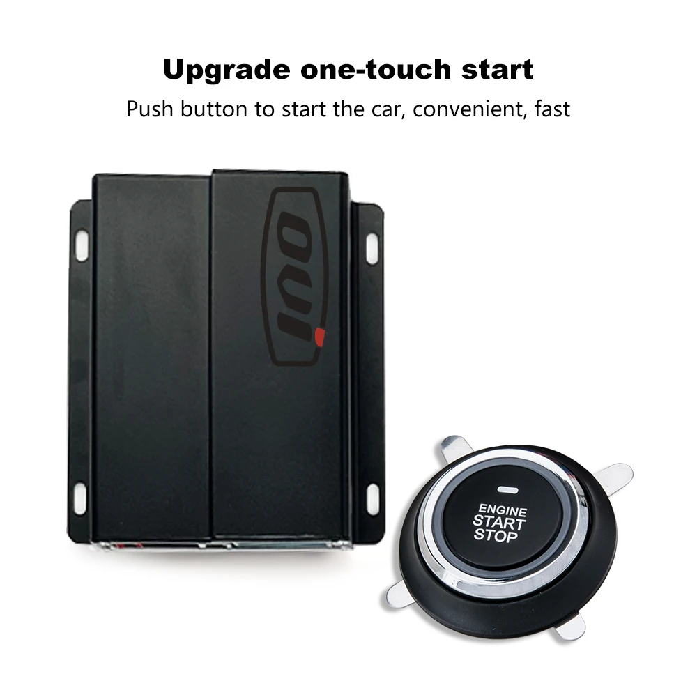 Auto Electronics PKE Passive Keyless Entry Car DC12V Car Alarm Remote Start System Universal