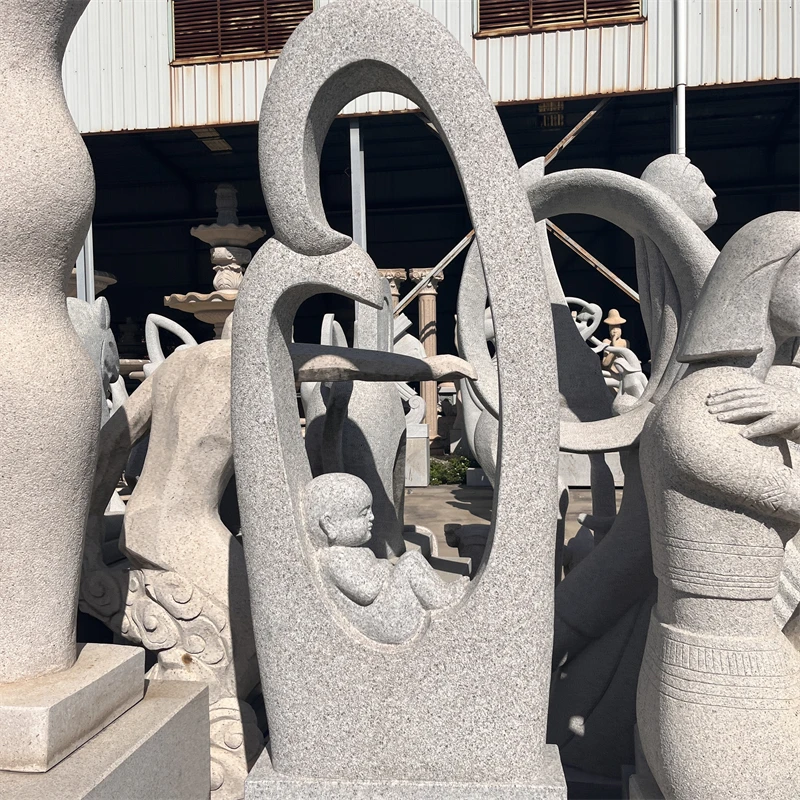product factory direct sales garden decor granite abstract figures statues hand carved sculpture-2
